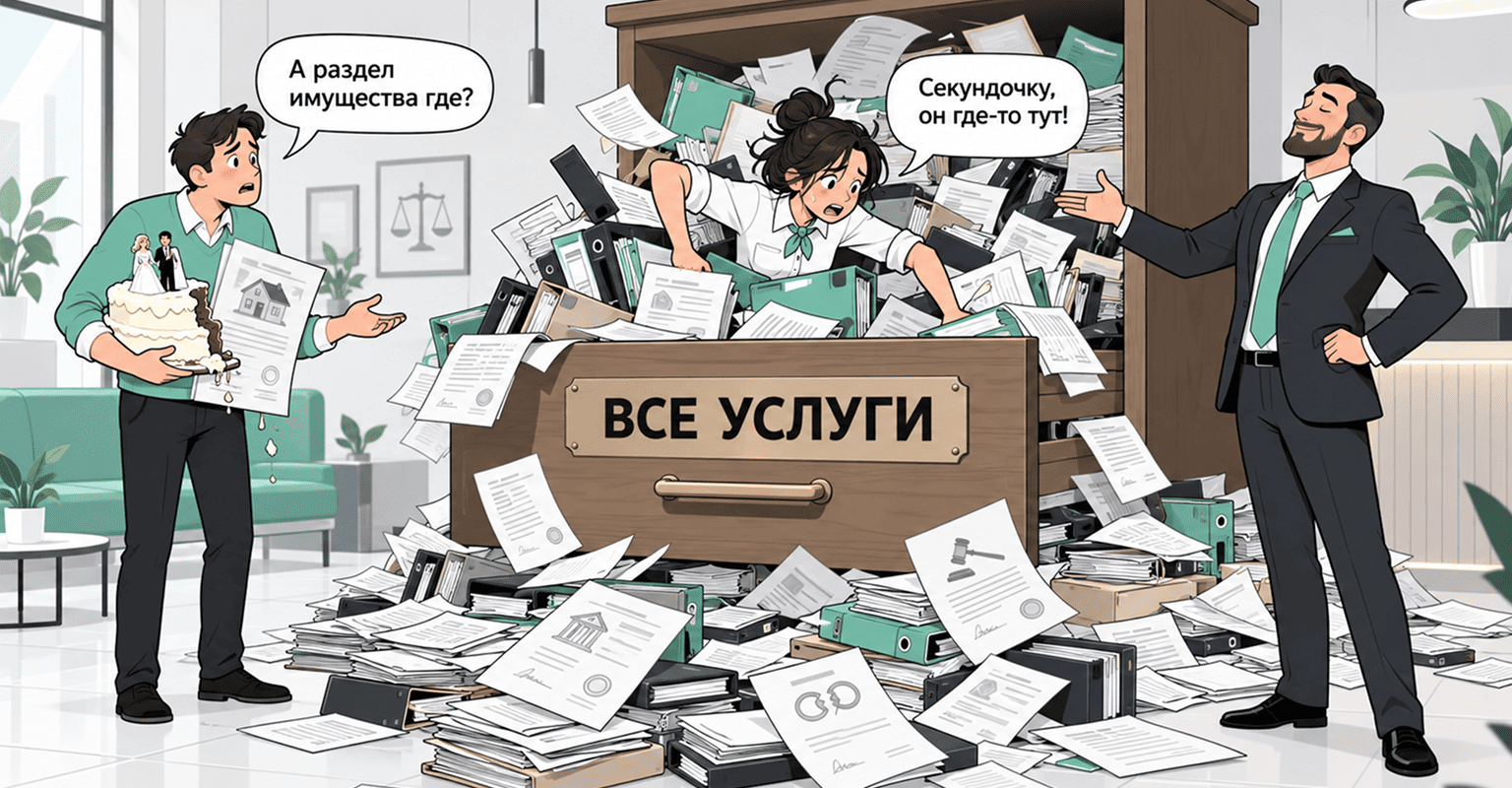 Структура юридического сайта